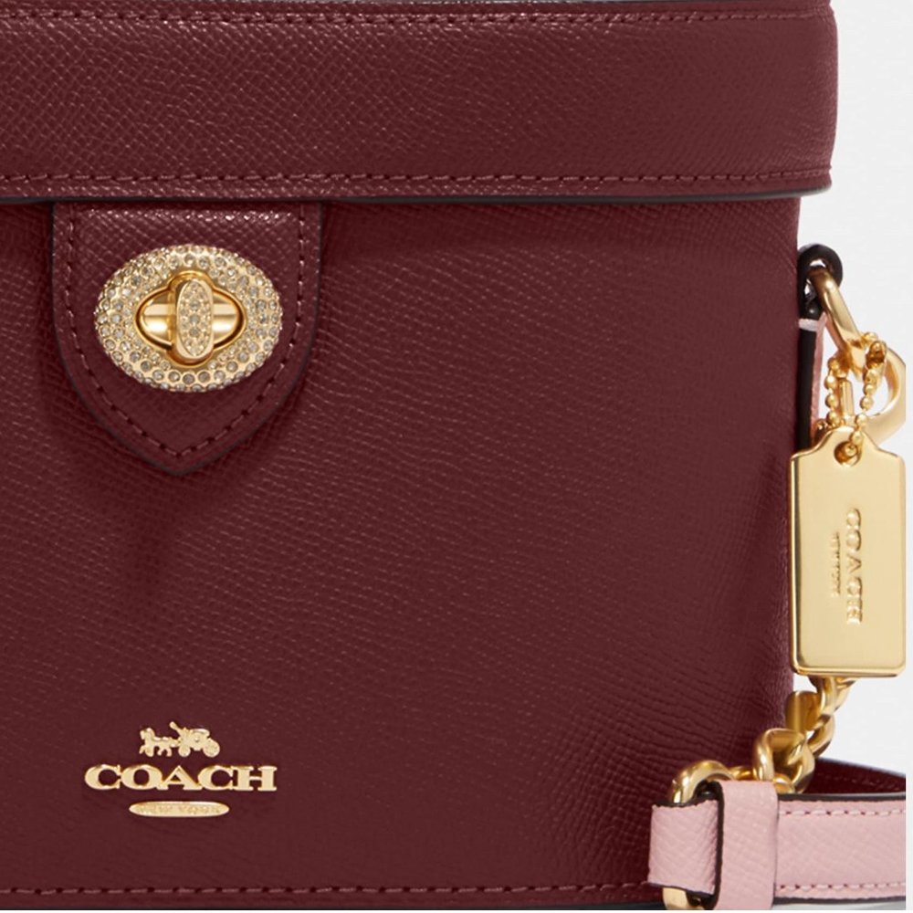 🍒Coach Kay Crossbody With Glitter Black Cherry - Picture 7 of 13
